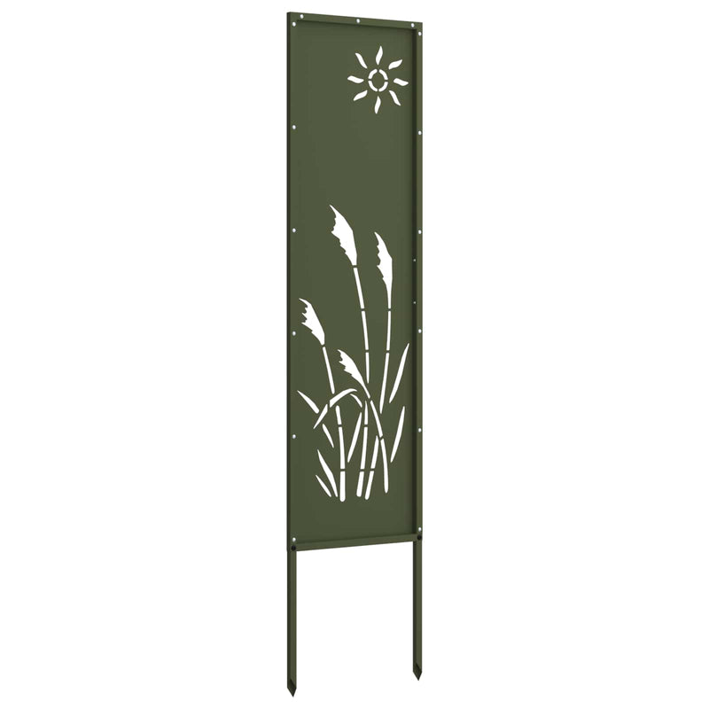 Load image into Gallery viewer, Vidaxl tuin privacy screen olijfgroen 32 x 140 cm koudgewalst staal