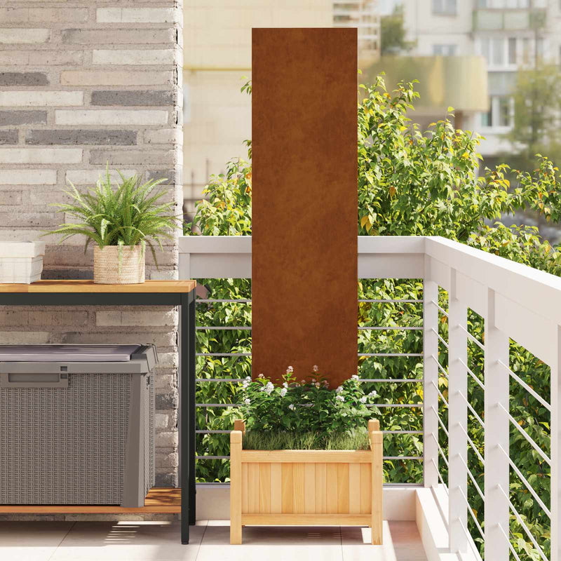 Load image into Gallery viewer, Vidaxl tuin privacy screen fretwerk roestig 32 x 140 cm cortenstaal