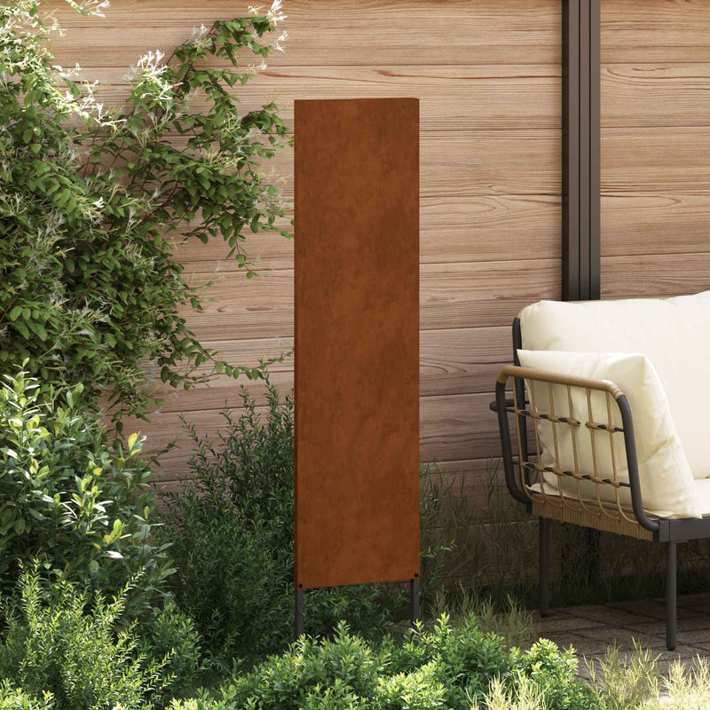 Load image into Gallery viewer, Vidaxl tuin privacy screen fretwerk roestig 32 x 140 cm cortenstaal