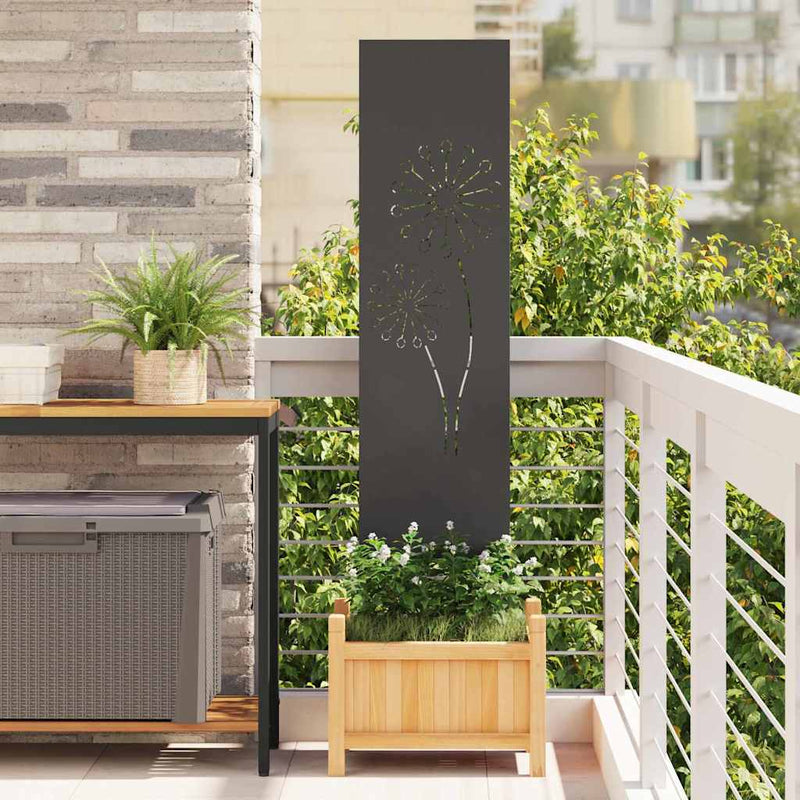 Load image into Gallery viewer, Vidaxl tuin privacy screen zwart 32 x 140 cm koudgewalst staal