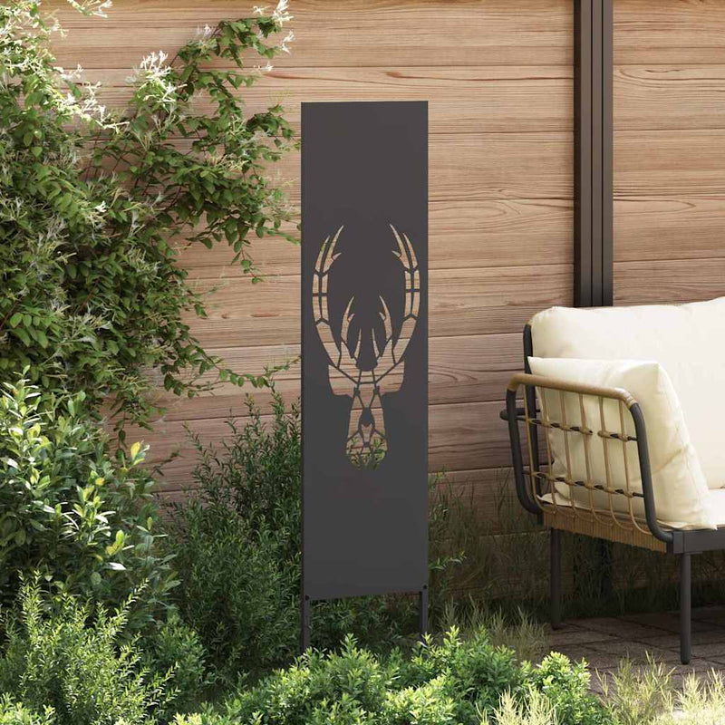 Load image into Gallery viewer, Vidaxl tuin privacy screen zwart 32 x 140 cm koudgewalst staal