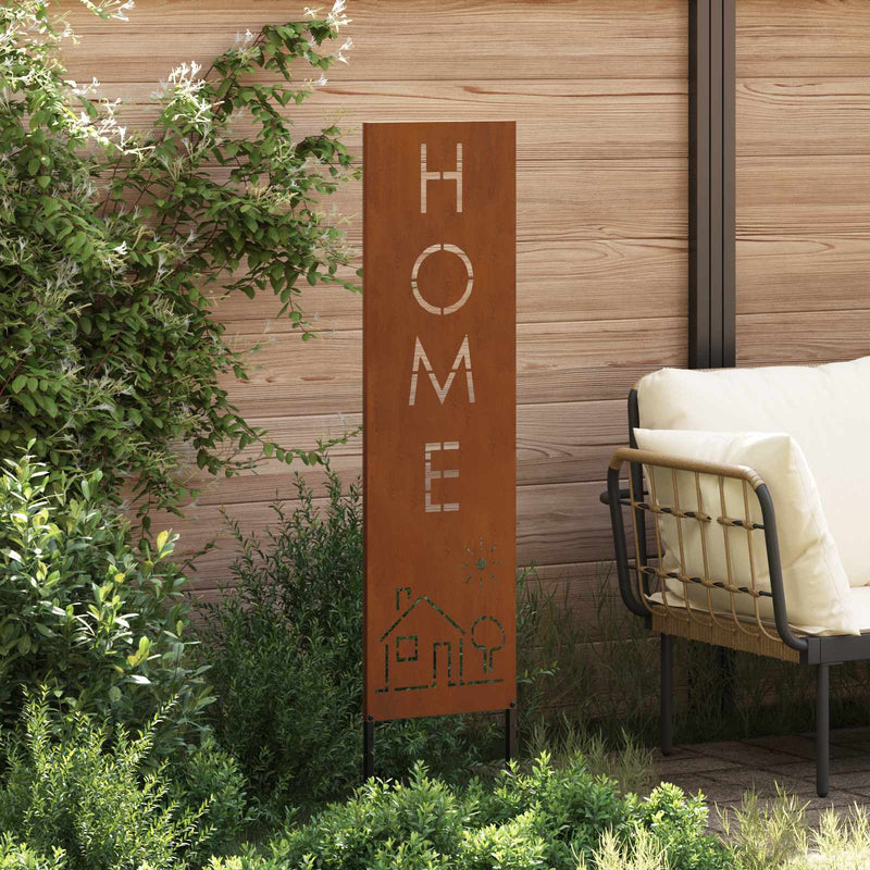 Load image into Gallery viewer, Vidaxl tuin privacy screen fretwerk roestig 32 x 140 cm cortenstaal