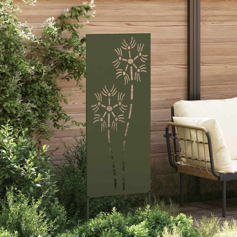 Load image into Gallery viewer, Vidaxl tuin privacy screen olijfgroen 50 x 140 cm koudgewalst staal