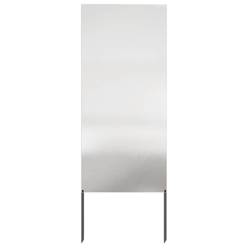 Load image into Gallery viewer, Vidaxl tuin privacy screen fretwerk zilver 50 x 140 cm roestvrij staal