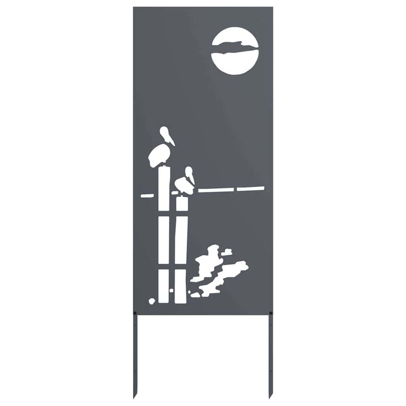 Load image into Gallery viewer, Vidaxl tuin privacy screen antraciet 50 x 140 cm koudgewalst staal