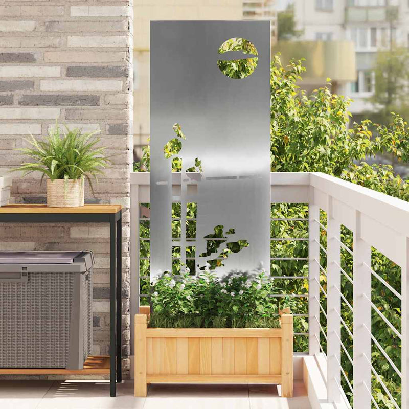 Load image into Gallery viewer, Vidaxl tuin privacy screen zilver 50 x 140 cm gegalvaniseerd staal