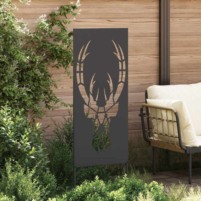 Load image into Gallery viewer, Vidaxl tuin privacy screen zwart 50 x 140 cm koudgewalst staal