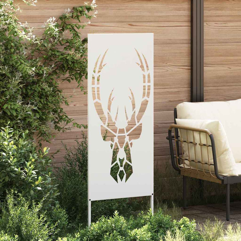 Load image into Gallery viewer, Vidaxl tuin privacy screen wit 50 x 140 cm koudgewalst staal