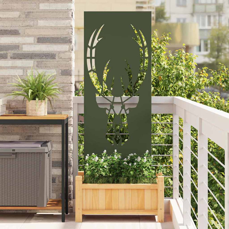 Load image into Gallery viewer, Vidaxl tuin privacy screen olijfgroen 50 x 140 cm koudgewalst staal