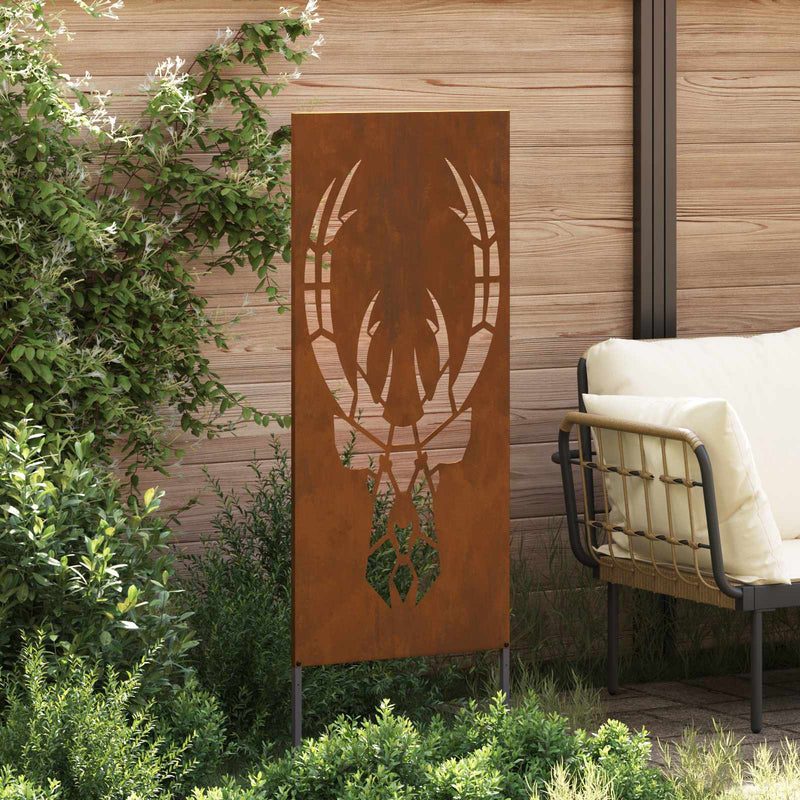 Load image into Gallery viewer, Vidaxl tuin privacy screen dierenprint roestig 50 x 140 cm cortenstaal