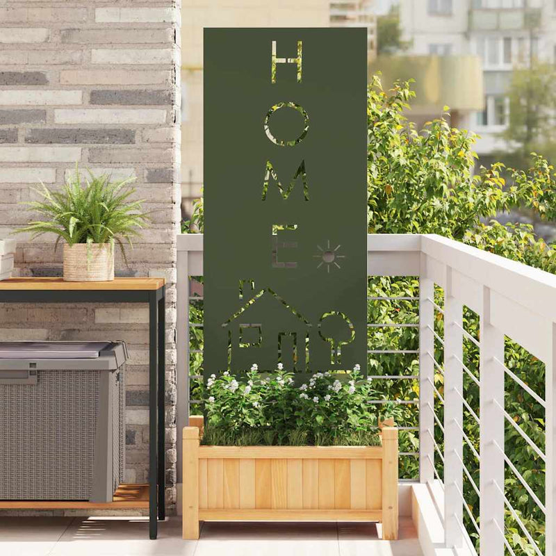 Load image into Gallery viewer, Vidaxl tuin privacy screen olijfgroen 50 x 140 cm koudgewalst staal