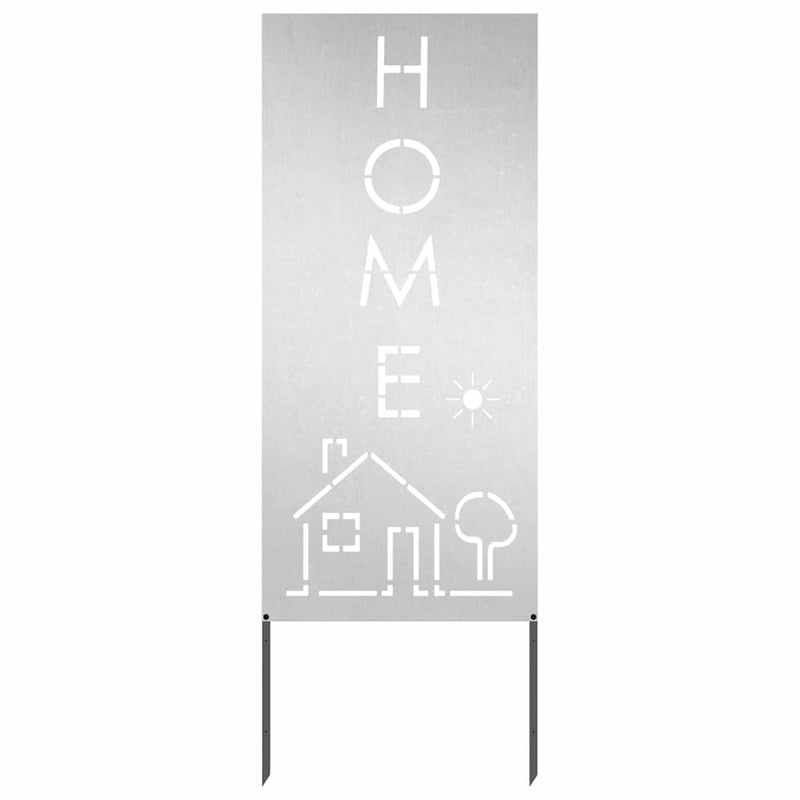 Load image into Gallery viewer, Vidaxl tuin privacy screen fretwerk zilver 50 x 140 cm roestvrij staal