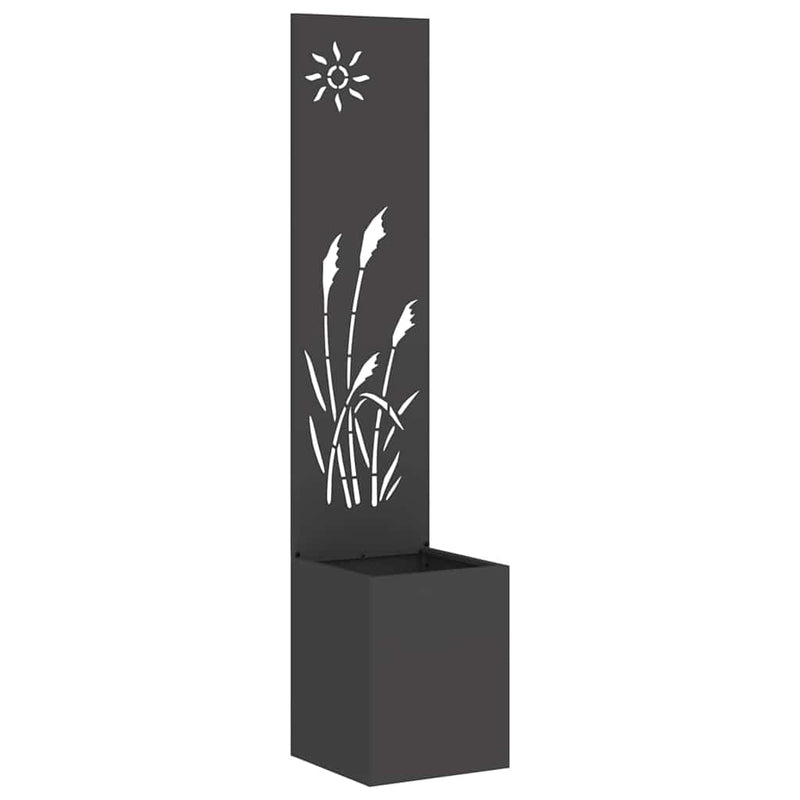 Load image into Gallery viewer, Vidaxl tuin privacy screen zwart 32 x 140 cm koudgewalst staal