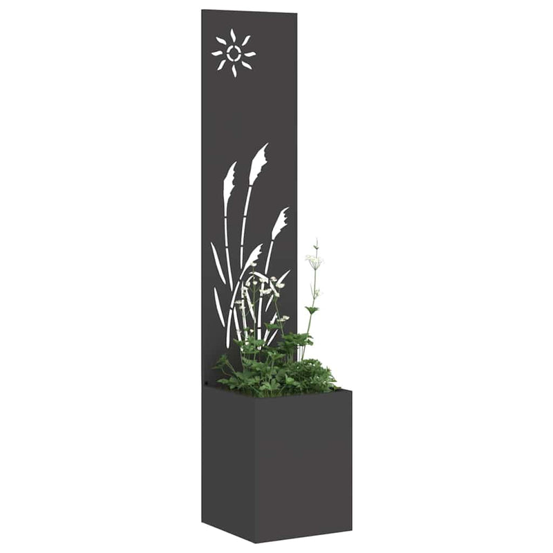 Load image into Gallery viewer, Vidaxl tuin privacy screen zwart 32 x 140 cm koudgewalst staal