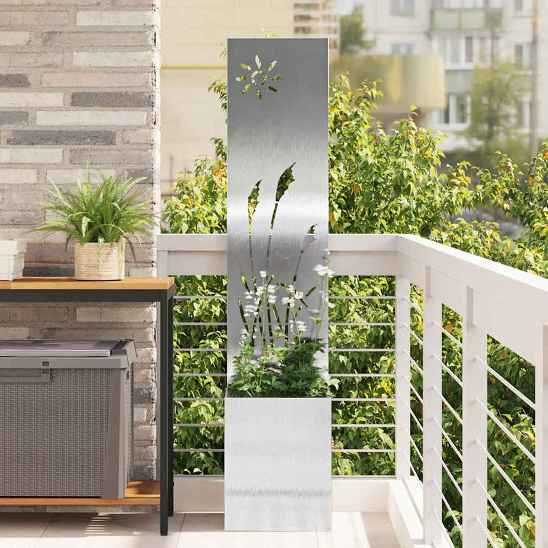 Load image into Gallery viewer, Vidaxl tuin privacy screen zilver 32 x 140 cm gegalvaniseerd staal