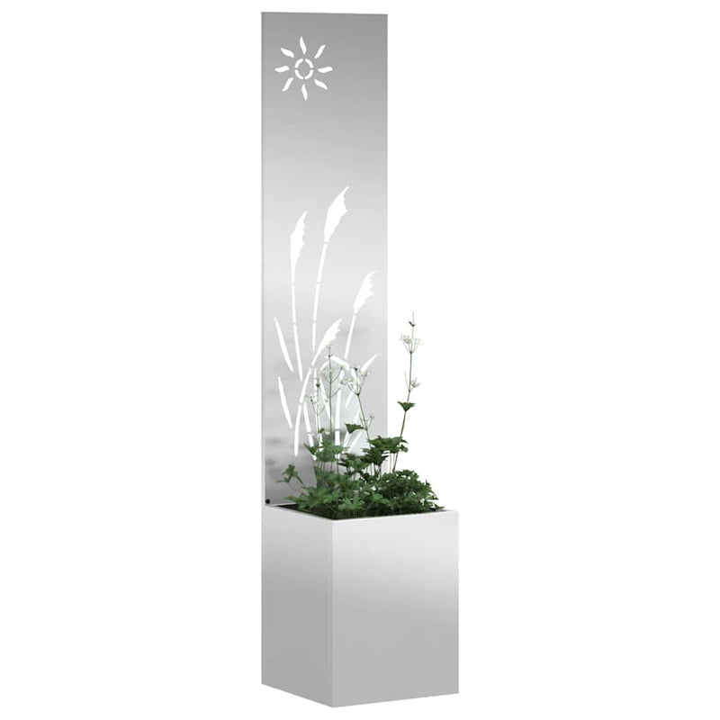Load image into Gallery viewer, Vidaxl tuin privacy screen zilver 32 x 140 cm gegalvaniseerd staal