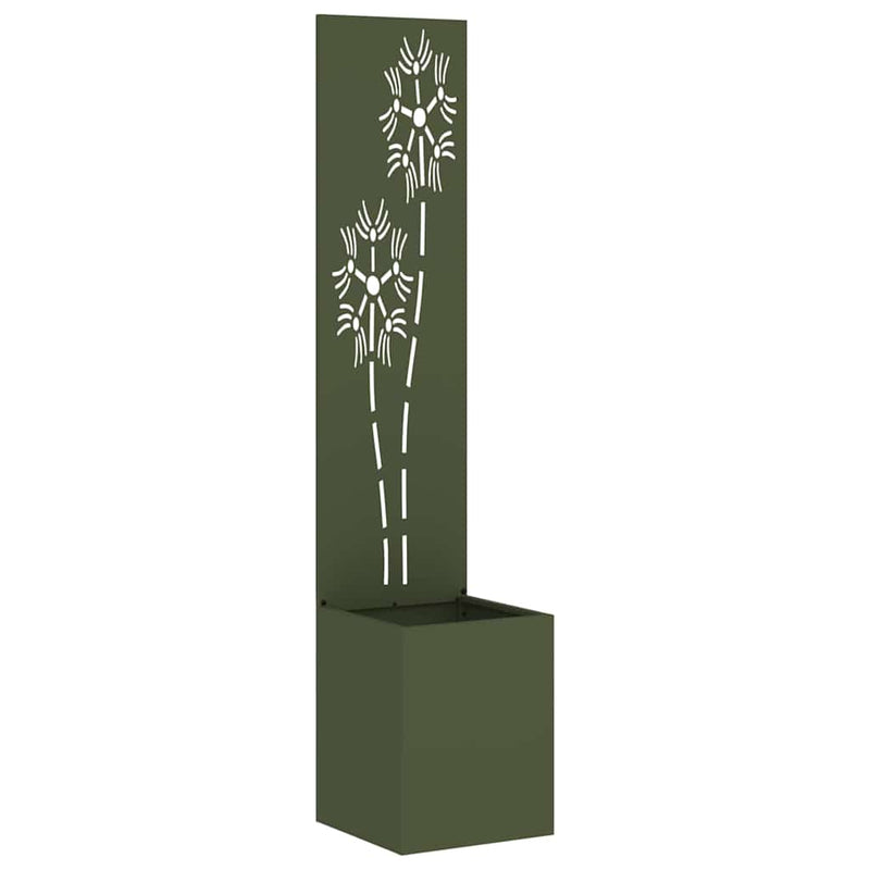 Load image into Gallery viewer, Vidaxl tuin privacy screen olijfgroen 32 x 140 cm koudgewalst staal