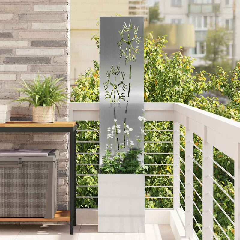 Load image into Gallery viewer, Vidaxl tuin privacy screen zilver 32 x 140 cm gegalvaniseerd staal