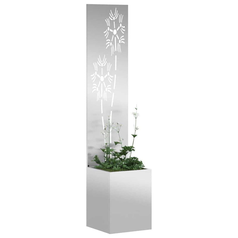 Load image into Gallery viewer, Vidaxl tuin privacy screen zilver 32 x 140 cm gegalvaniseerd staal
