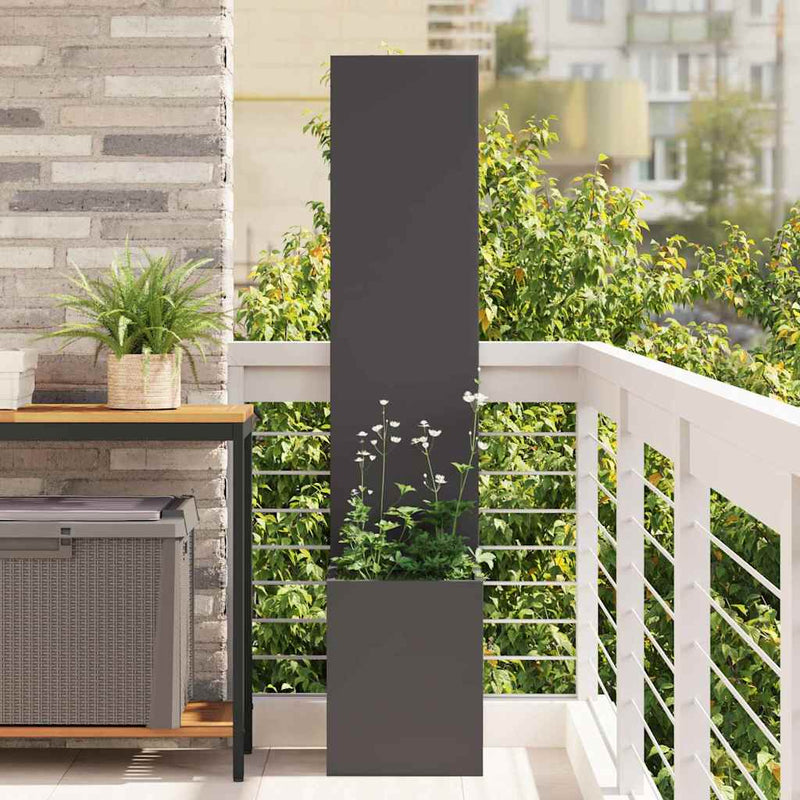 Load image into Gallery viewer, Vidaxl tuin privacy screen zwart 32 x 32 x 150 cm koudgewalst staal