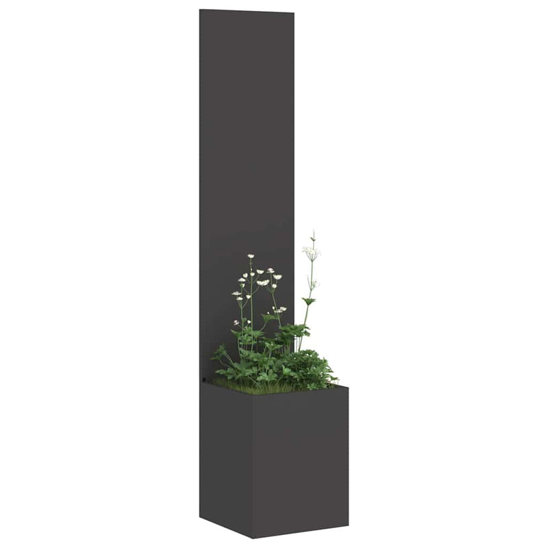 Load image into Gallery viewer, Vidaxl tuin privacy screen zwart 32 x 32 x 150 cm koudgewalst staal