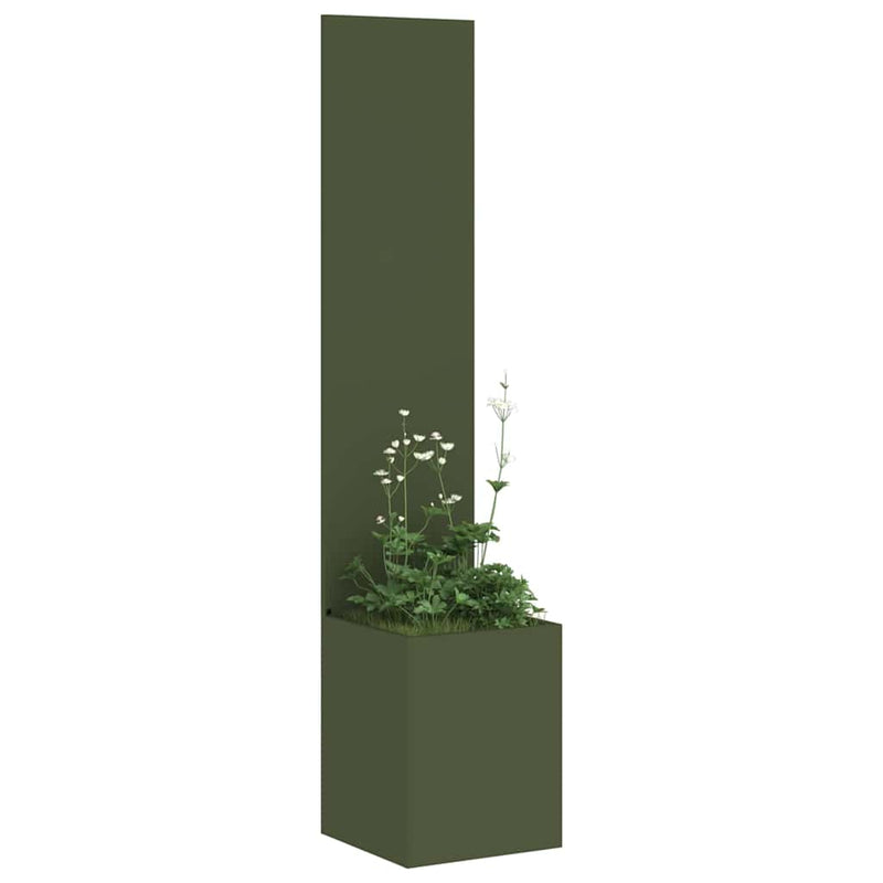 Load image into Gallery viewer, Vidaxl tuin privacy screen olijfgroen 32 x 140 cm koudgewalst staal