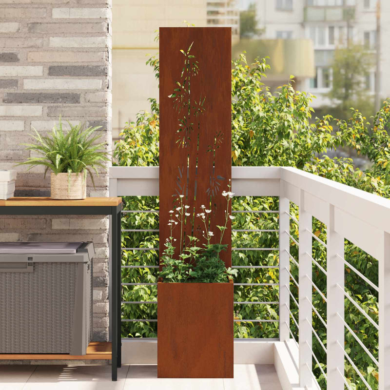 Load image into Gallery viewer, Vidaxl tuin privacy screen roestig 32 x 32 x 150 cm cortenstaal