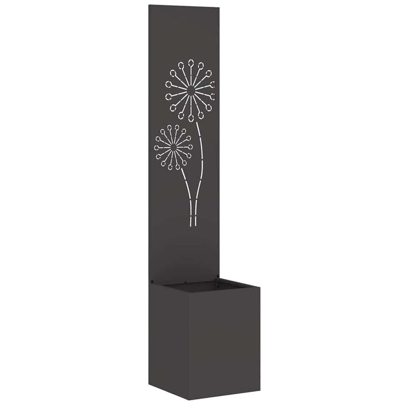 Load image into Gallery viewer, Vidaxl tuin privacy screen zwart 32 x 32 x 150 cm koudgewalst staal
