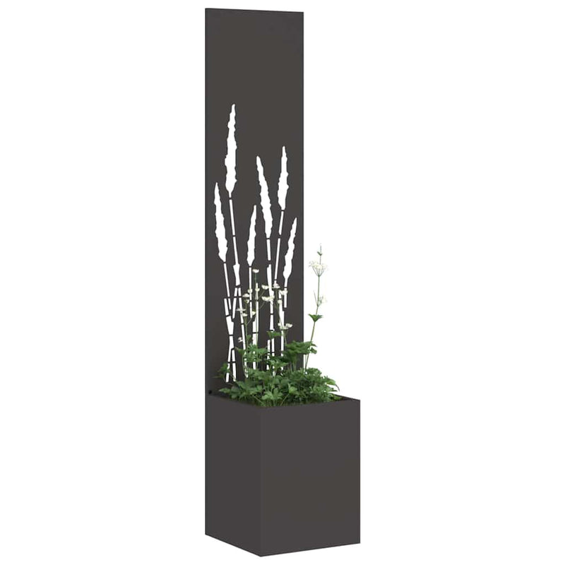 Load image into Gallery viewer, Vidaxl tuin privacy screen zwart 32 x 32 x 150 cm koudgewalst staal