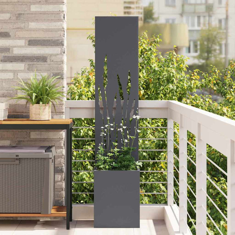 Load image into Gallery viewer, Vidaxl tuin privacy screen antraciet 32 x 140 cm koudgewalst staal