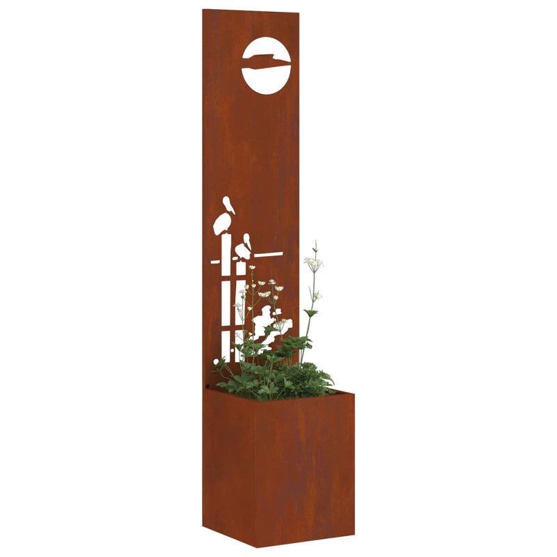 Load image into Gallery viewer, Vidaxl tuin privacy screen fretwerk roestig 32 x 140 cm cortenstaal