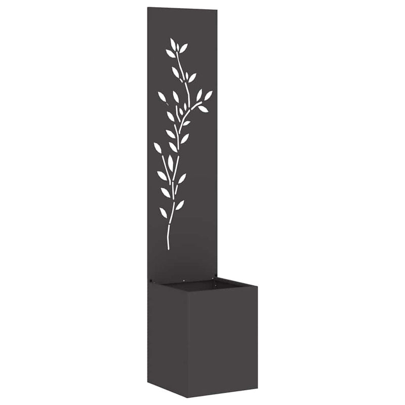 Load image into Gallery viewer, Vidaxl tuin privacy screen zwart 32 x 32 x 150 cm koudgewalst staal