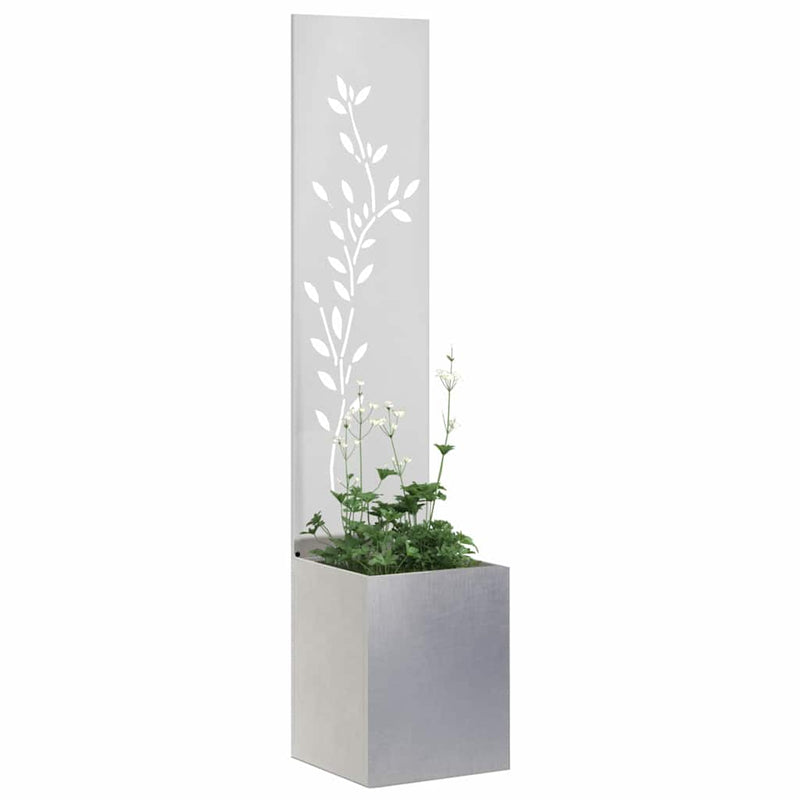 Load image into Gallery viewer, Vidaxl tuin privacy screen zilver 32 x 32 x 150 cm roestvrij staal