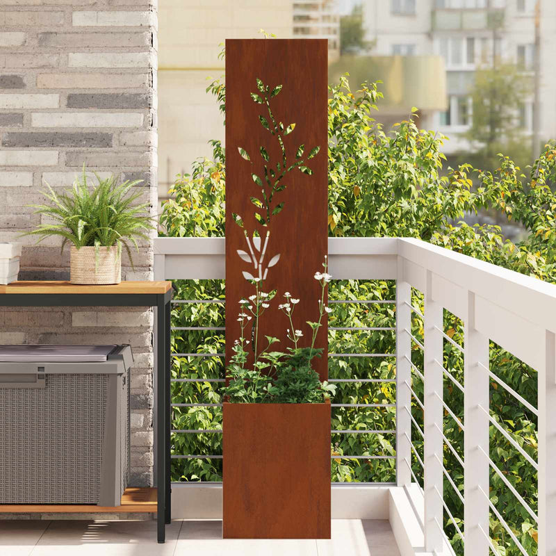 Load image into Gallery viewer, Vidaxl tuin privacy screen roestig 32 x 32 x 150 cm cortenstaal