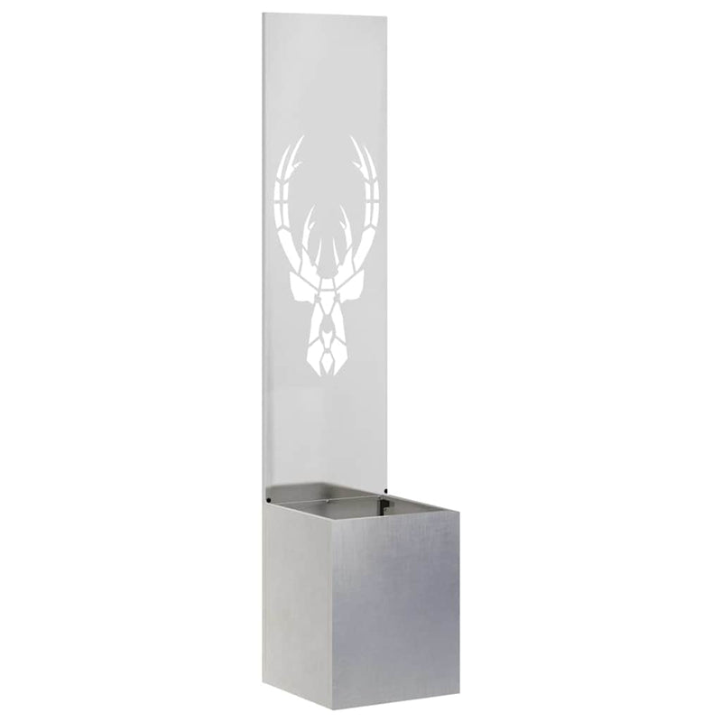 Load image into Gallery viewer, Vidaxl tuin privacy screen zilver 32 x 32 x 150 cm roestvrij staal