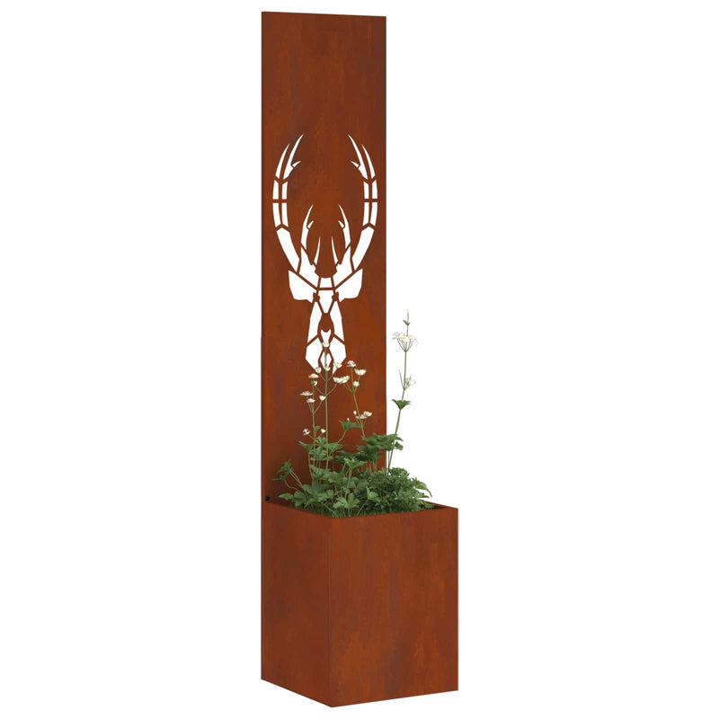 Load image into Gallery viewer, Vidaxl tuin privacy screen dierenprint roestig 32 x 140 cm cortenstaal