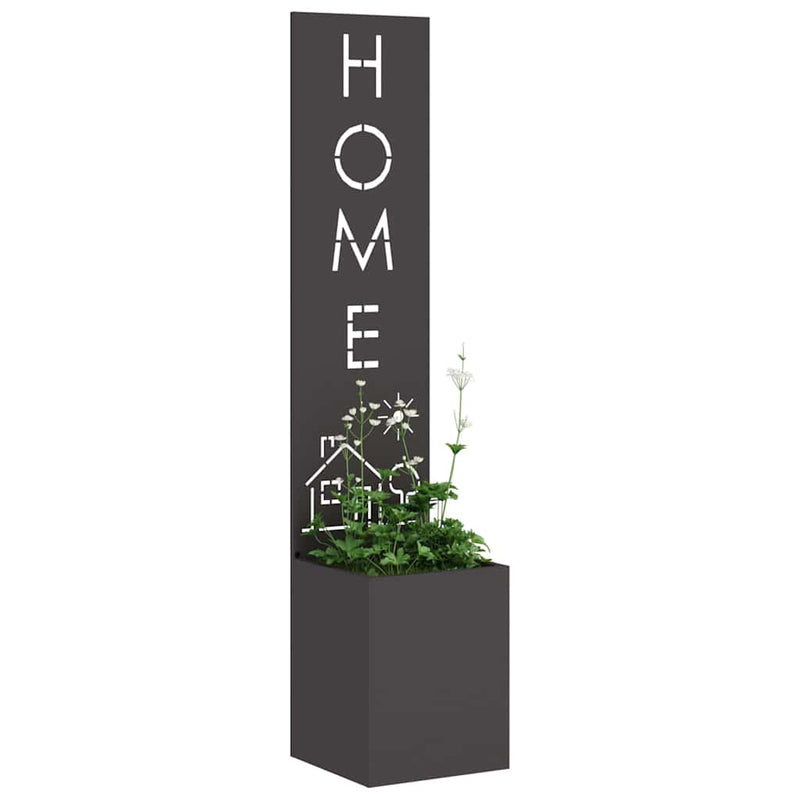 Load image into Gallery viewer, Vidaxl tuin privacy screen zwart 32 x 32 x 150 cm koudgewalst staal