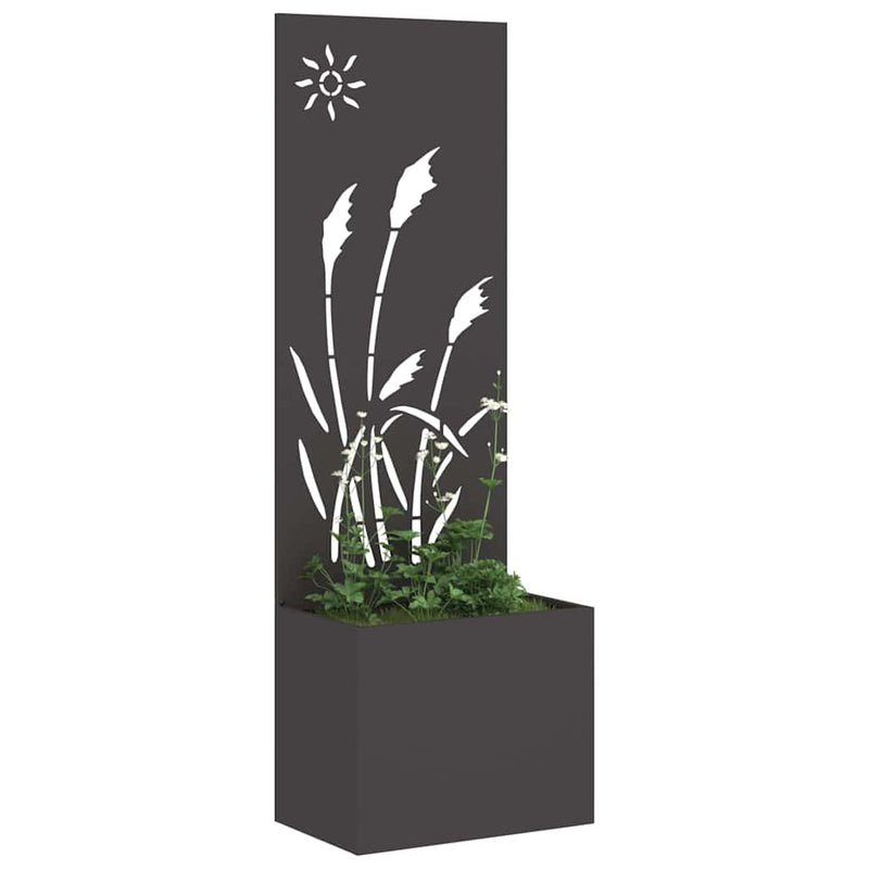 Load image into Gallery viewer, Vidaxl tuin privacy screen zwart 50 x 140 cm koudgewalst staal