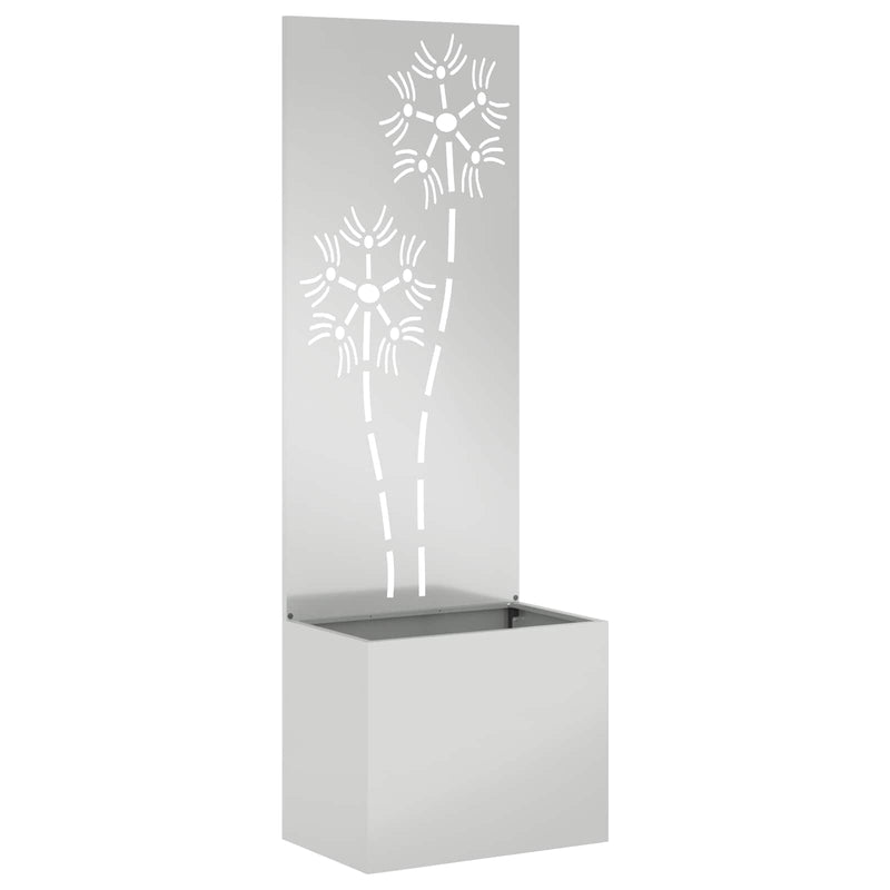 Load image into Gallery viewer, Vidaxl tuin privacy screen bloemen zilver 50 x 32 x 150 cm