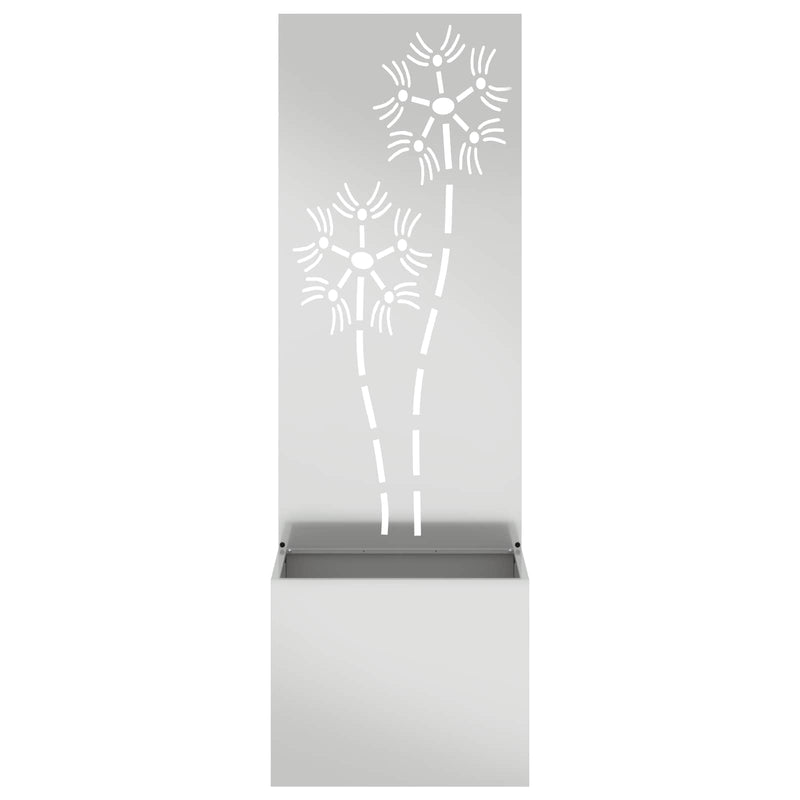 Load image into Gallery viewer, Vidaxl tuin privacy screen bloemen zilver 50 x 32 x 150 cm