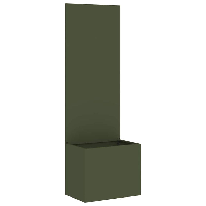 Load image into Gallery viewer, Vidaxl tuin privacy screen olijfgroen 50 x 140 cm koudgewalst staal