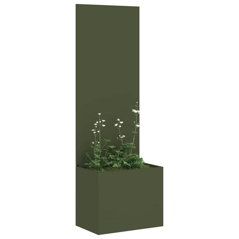 Load image into Gallery viewer, Vidaxl tuin privacy screen olijfgroen 50 x 140 cm koudgewalst staal