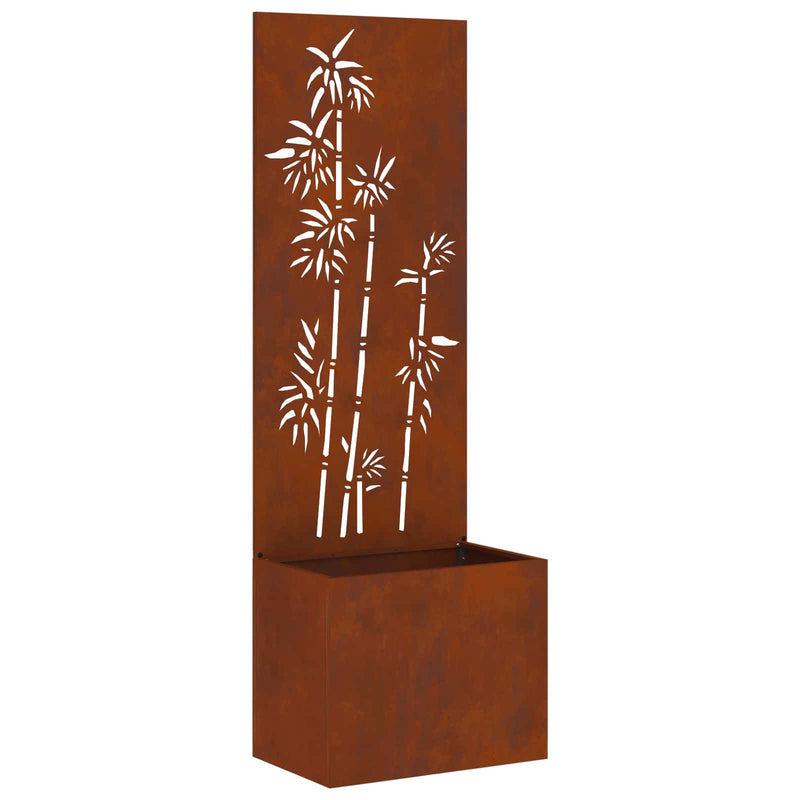 Load image into Gallery viewer, Vidaxl tuin privacy screen bloemen roestig 50 x 140 cm cortenstaal