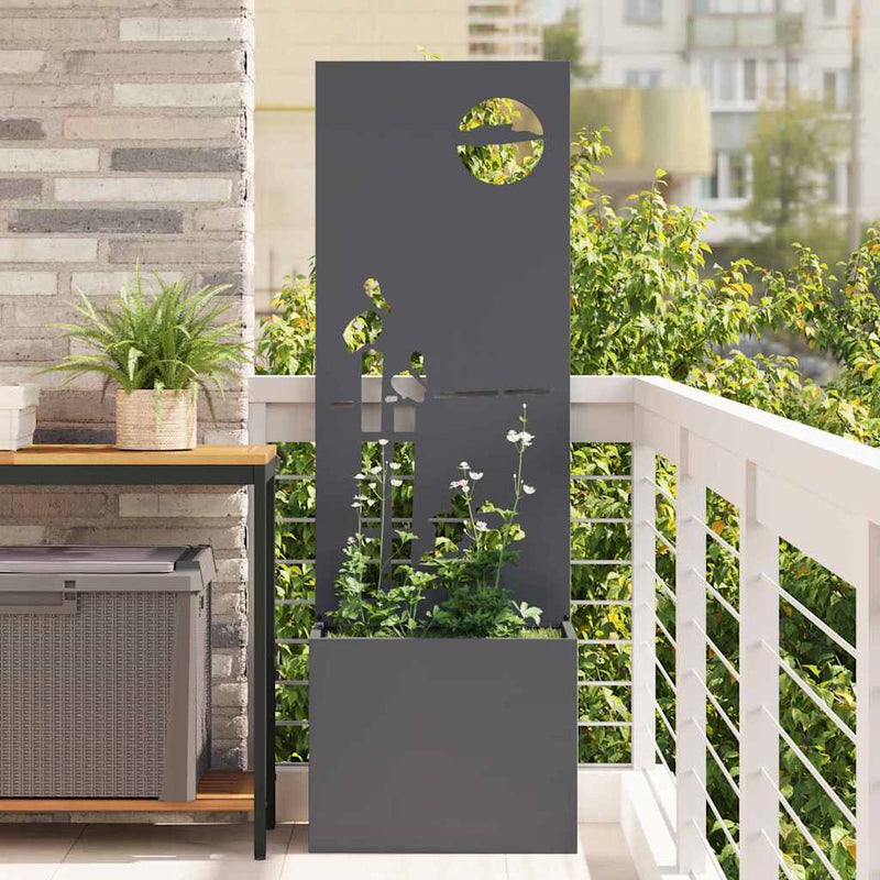 Load image into Gallery viewer, Vidaxl tuin privacy screen antraciet 50 x 140 cm koudgewalst staal