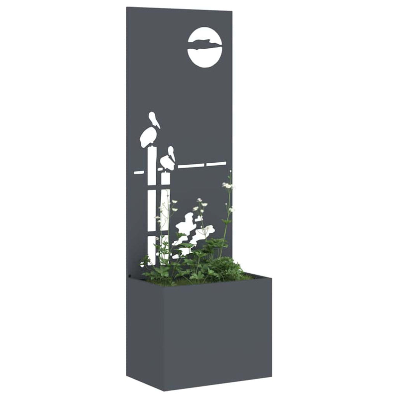 Load image into Gallery viewer, Vidaxl tuin privacy screen antraciet 50 x 140 cm koudgewalst staal