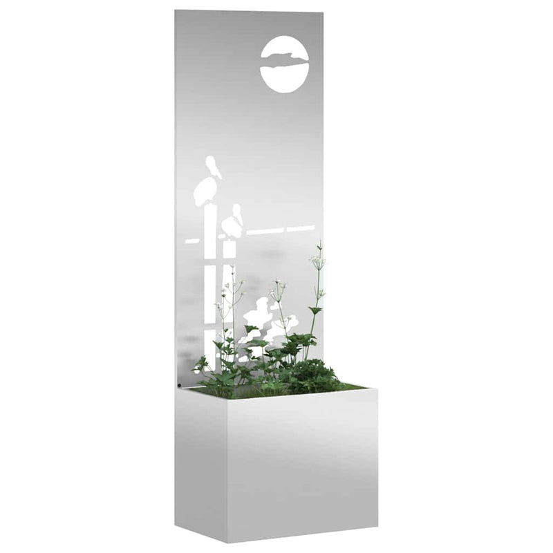 Load image into Gallery viewer, Vidaxl tuin privacy screen fretwerk zilver 50 x 32 x 150 cm