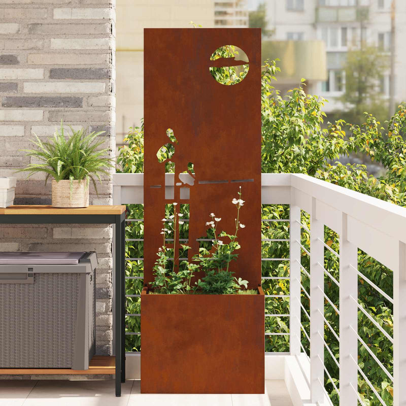 Load image into Gallery viewer, Vidaxl tuin privacy screen roestig 50 x 32 x 150 cm cortenstaal
