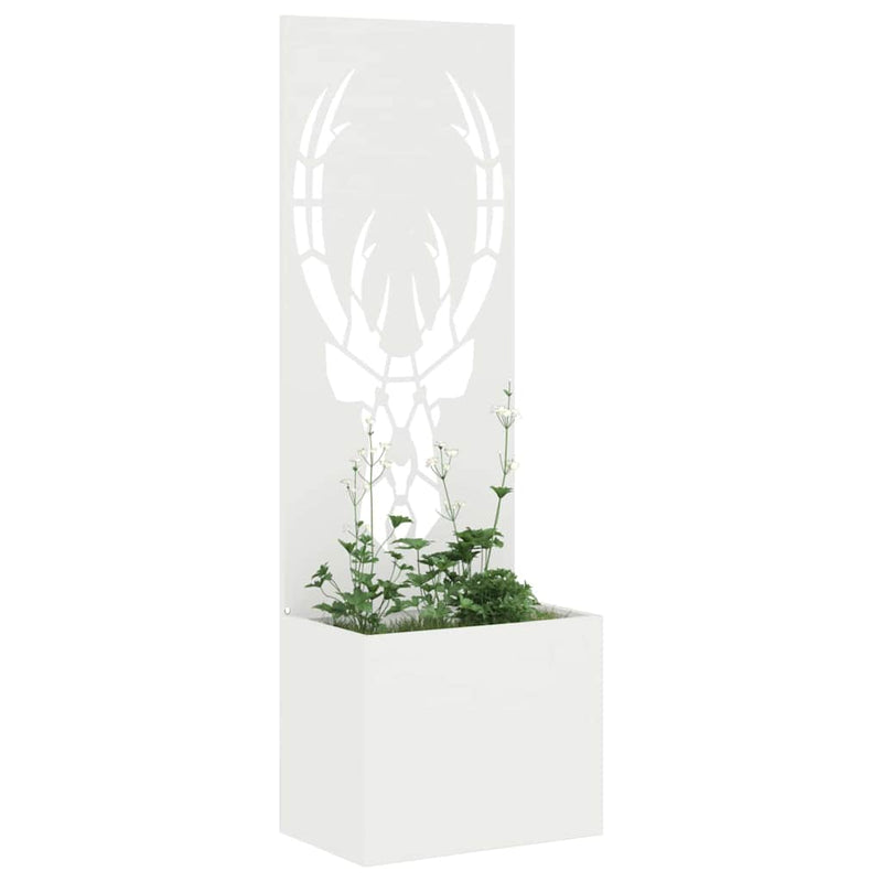 Load image into Gallery viewer, Vidaxl tuin privacy screen wit 50 x 140 cm koudgewalst staal