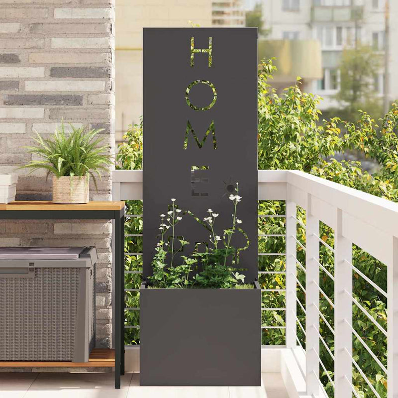 Load image into Gallery viewer, Vidaxl tuin privacy screen zwart 50 x 140 cm koudgewalst staal