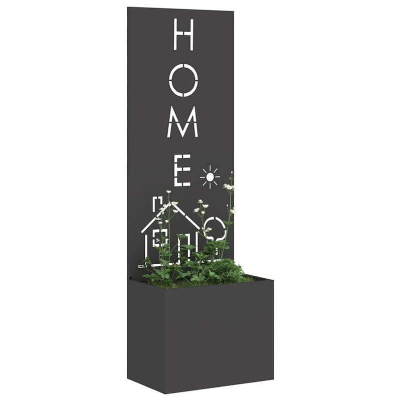 Load image into Gallery viewer, Vidaxl tuin privacy screen zwart 50 x 140 cm koudgewalst staal